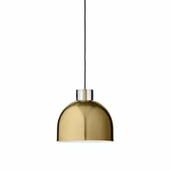 AYTM Luceo Round Lamp Small, Gold/Clear