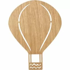 Ferm Living Kids Air Balloon Wall Lamp, Oiled Oak