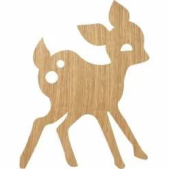 Ferm Living Kids My Deer Wall Lamp, Oiled Oak