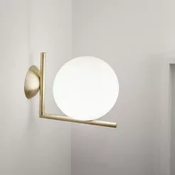 Flos IC Lights C/W1 Wall/Ceiling Lamp, Burgundy Red -Tischlampen Verkäufe flos ic lights c w1 decken wandleuchte chrom 3