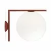 Flos IC Lights C/W2 Ceiling/Wall Lamp, Burgundy Red