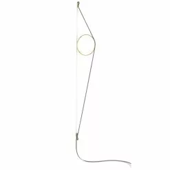 Flos Wirering Wall Lamp, Grey Cable/Gold Ring