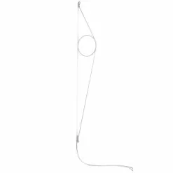 Flos Wirering Wall Lamp, White Cable/White Ring