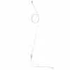Flos Wirering Wall Lamp, White Cable/Gold Ring