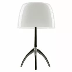 Foscarini Lumiere Table Lamp, Black Chrome/Warm White