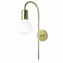 Globen Lighting Grace Wall Lamp, Brass