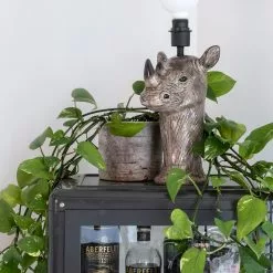 Globen Lighting Rhino Lamp Base, Gray 5 Globen Lighting Rhino Lamp Base, Gray -Tischlampen Verkäufe globen lighting rhino lamp base gray 2