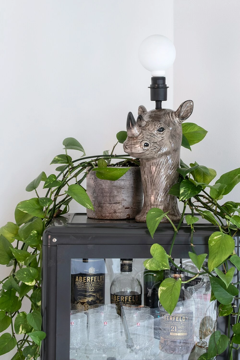 Globen Lighting Rhino Lamp Base, Gray 3 Globen Lighting Rhino Lamp Base, Gray – Bild 3