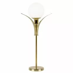 Globen Lighting Savoy High Table Lamp, Brass