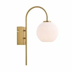 Herstal Ballon Wall Lamp, Matt Brass