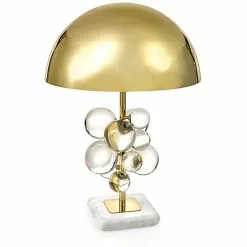 Jonathan Adler Globo Table Lamp, Brass / Clear