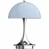 Louis Poulsen Panthella V2 Table Lamp Portable Tischlampe Hergestellt Aus Acryl Hergestellt Aus Aluminium Lampenschirm Aus Acryl, Lampensockel Aus Aluminium Tragbar Grey Opal Acrylic