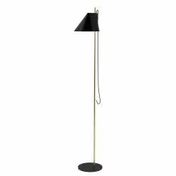 Louis Poulsen Yuh Floor Lamp, Brass/Black
