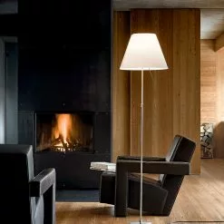 Luceplan Costanza Floor Lamp, Aluminum/White -Tischlampen Verkäufe luceplan costanza floor lamp 8