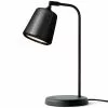 New Works Material Table Lamp, Black Marble