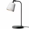 New Works Material Table Lamp, White Marble