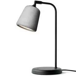 New Works Material Table Lamp, Light Gray Concrete