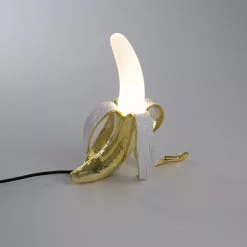 Seletti Banana Lamp Louie, Weiß/Gold -Tischlampen Verkäufe seletti banana lamp louie wei gold 2