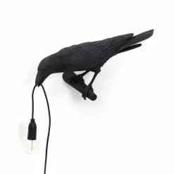 Seletti Bird Lamp Looking, Schwarz