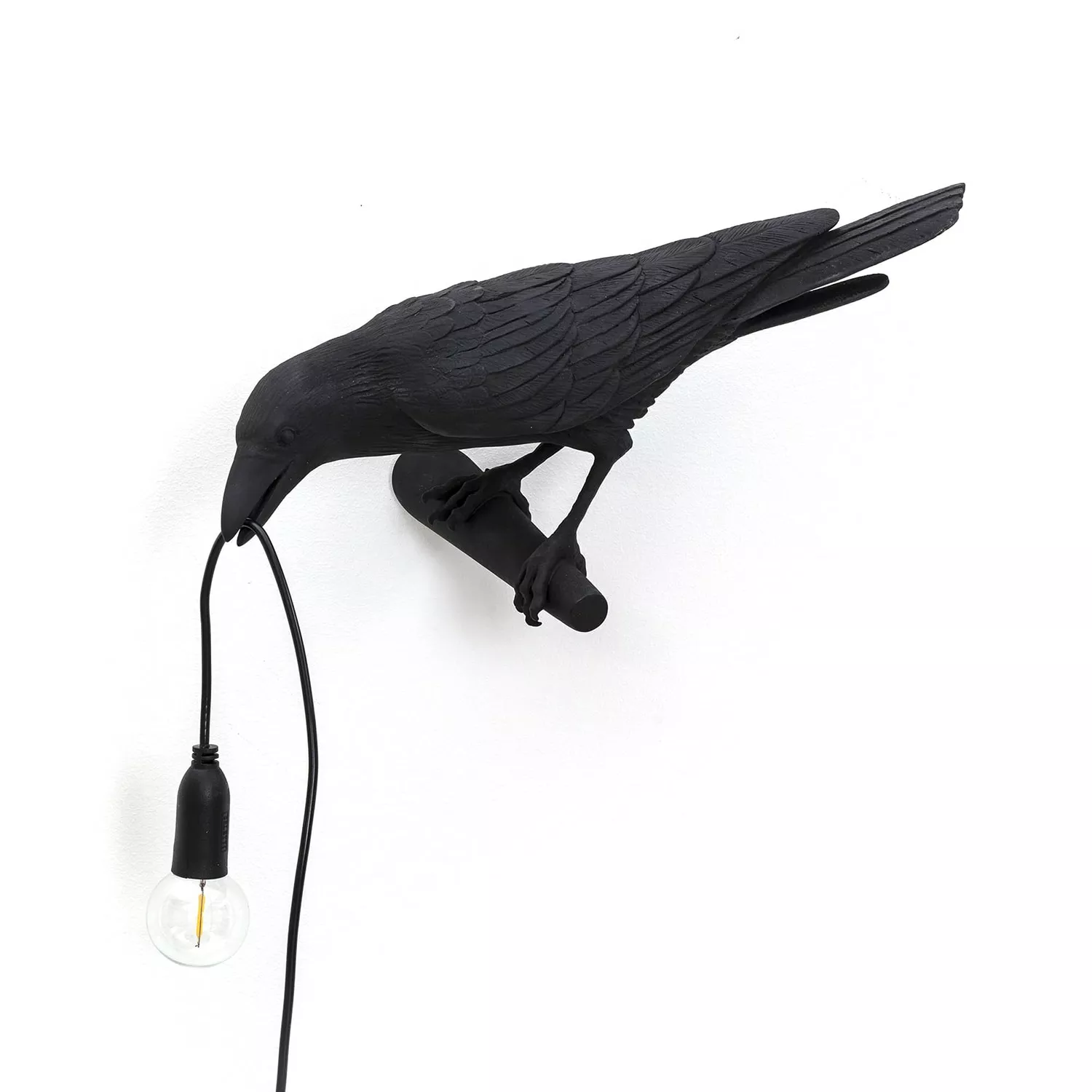 Seletti Bird Lamp Looking, Schwarz 1 Seletti Bird Lamp Looking, Schwarz
