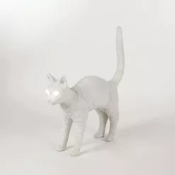 Seletti Jobby The Cat Lamp, Schwarz/Weiß -Tischlampen Verkäufe seletti jobby the cat lamp wei 3