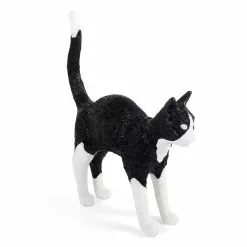 Seletti Jobby The Cat Lamp, Schwarz/Weiß