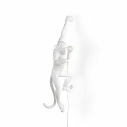 Seletti Monkey Lamp Hängend Links, Weiß