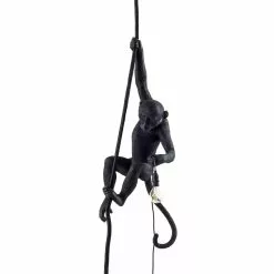 Seletti Monkey Lamp Outdoor Mit Seil, Schwarz -Tischlampen Verkäufe seletti monkey lamp outdoor mit seil schwarz 3