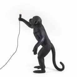 Seletti Monkey Lamp Outdoor Stehend, Schwarz -Tischlampen Verkäufe seletti monkey lamp outdoor stehend schwarz 2
