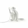 Seletti Monkey Lamp Sitzend, Weiß