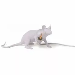 Seletti Mouse Lamp Lop Tischlampe, Weiß