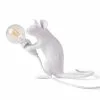 Seletti Mouse Lamp Mac Tischlampe, Weiß