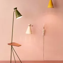 Warm Nordic Cone Floor Lamp With Table, Black Noir -Tischlampen Verkäufe warm nordic cone floor lamp with table 2