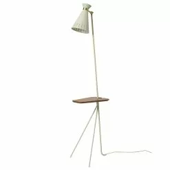 Warm Nordic Cone Floor Lamp With Table, Warm White