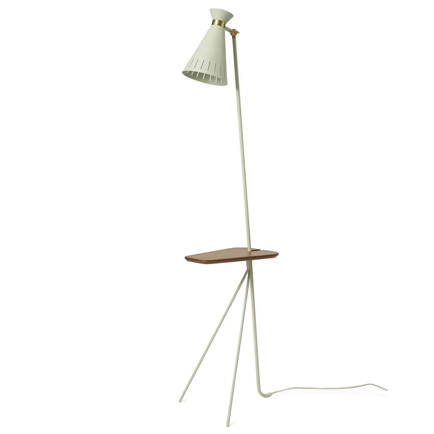 Warm Nordic Cone Floor Lamp With Table, Warm White 1 Warm Nordic Cone Floor Lamp With Table, Warm White