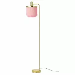 Warm Nordic Fringe Floor Lamp, Pale Pink